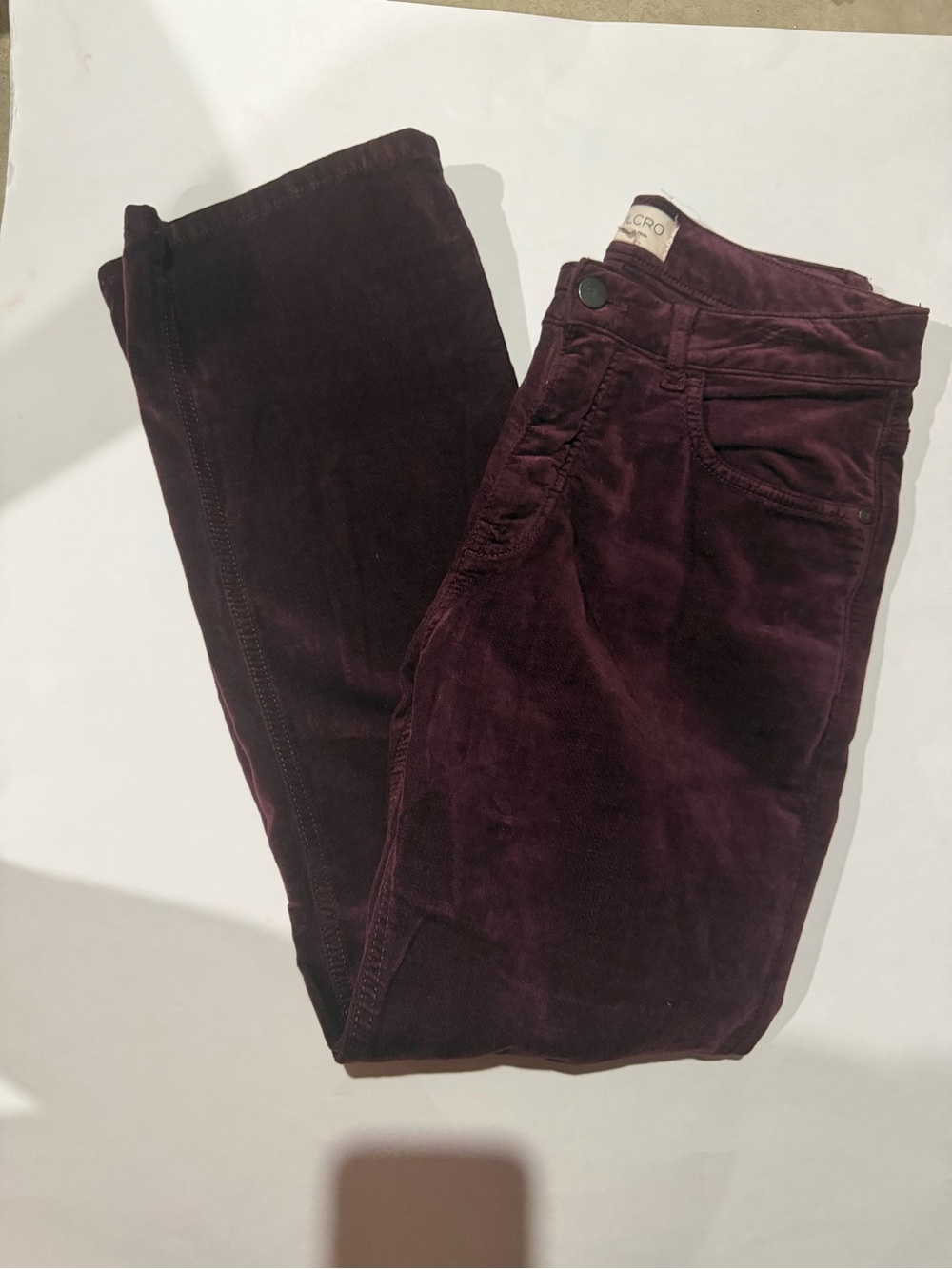 Women’s Corduroy Pants - Deep Burgundy - Size 28